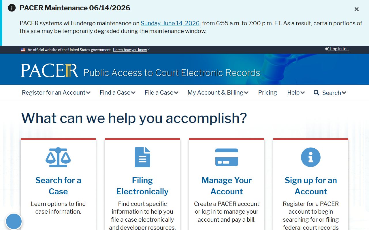 Florence County Circuit Court records PACER federal access comparison